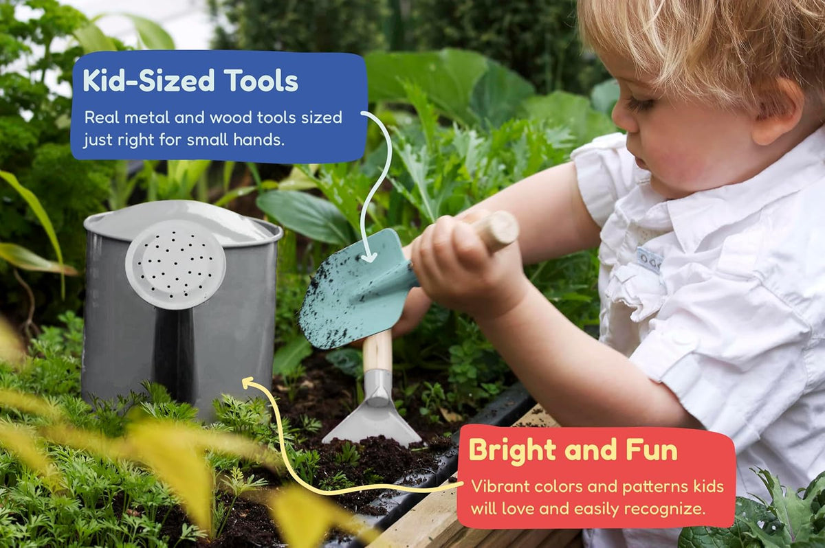 Gardening Set, Tool Kit, for Kids, STEM, Includes Tote Bag - Camo Quest - image 3