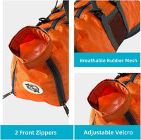 Cinf Cat Restraint Grooming Bag - M Size–Fits most adult cats (8–12 lbs) / Orange - image 4