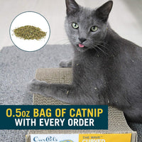 OurPet's Straight and Narrow Single Wide Reversible Cat Scratcher – Essentials for Cats - Far-N-Wide & The Wave / Pack of 2 - image 4