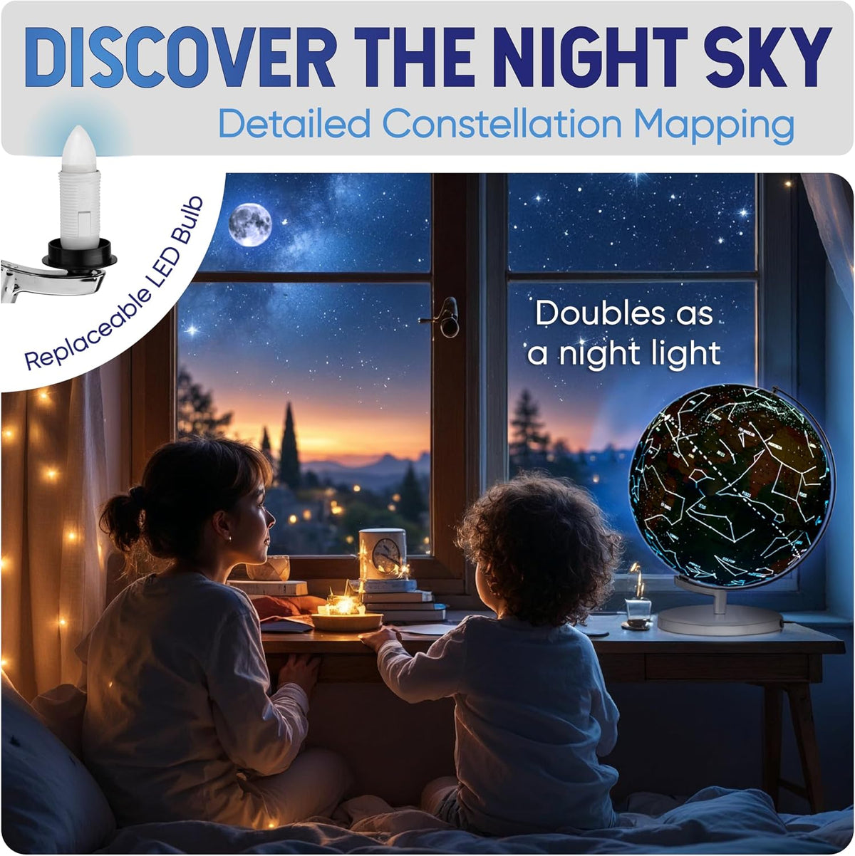 SMART WALLABY 9" Illuminated Educational Kids World Globe + STEM - image 4