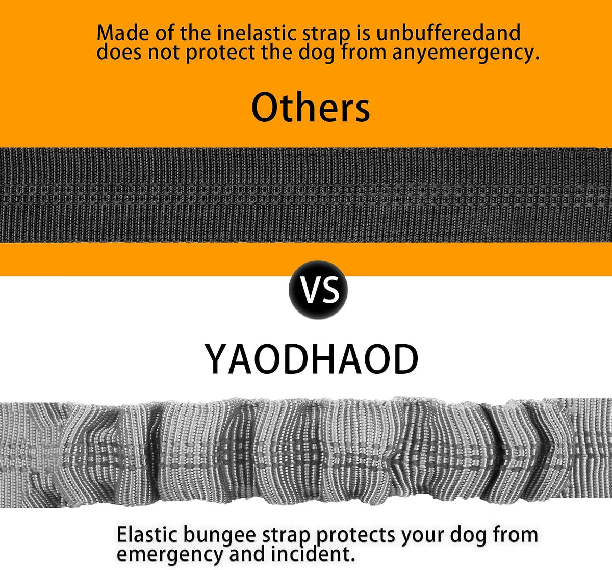 YAOHDAO Dog Seat Belt Harness for Car - Grey - image 4