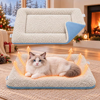 Cooling Mat for Dogs, 28"x 19" Thick & Durable Dog Cooling Mat - Light Gray / S