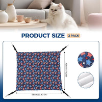 Cat Hammock for Cage Hanging Reversible 2Pack - Stars / L - image 2