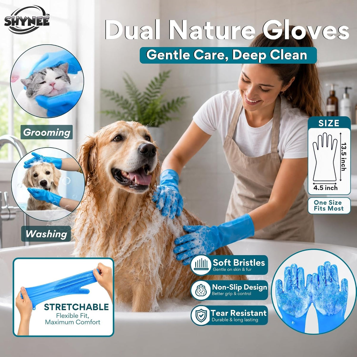 8PCs Premium Quality Grooming & Bath Supplies for Dogs & Cats - image 2
