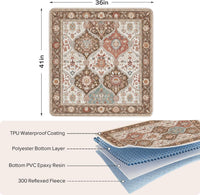 Washable Pee Pads for Dogs 72"x72" Reusable Dog Pads Extra Large - Brown / 36x41 Inch (Pack of 2) - image 2