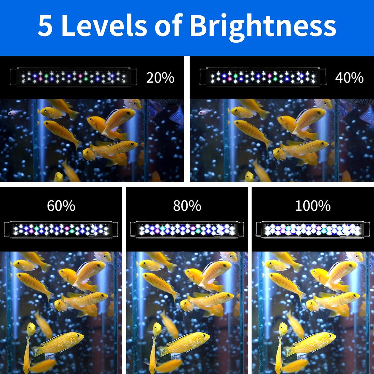 AQUANEAT LED Aquarium Light for 12 Inch Fish Tank - 11"-14" - image 3