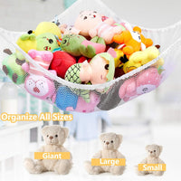 Stuffed Animal Net or Hammock, Stuffed Animal Net - White / 83in - image 4