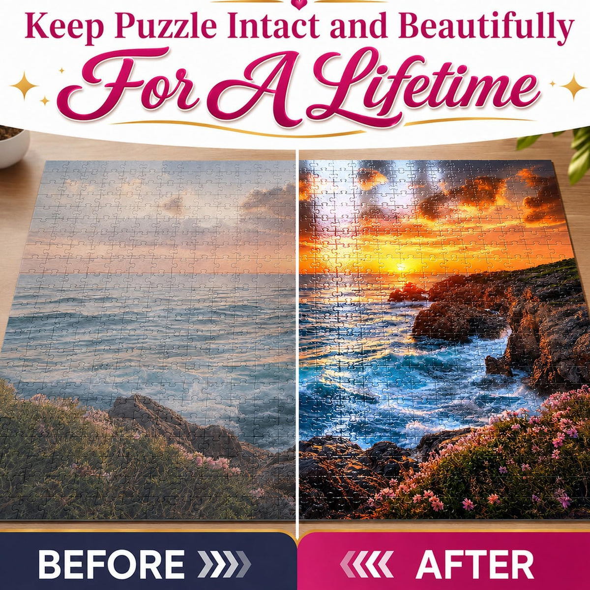 Clear Jigsaw Puzzle Glue with Applicators, Quick-Dry - 120ML - image 3