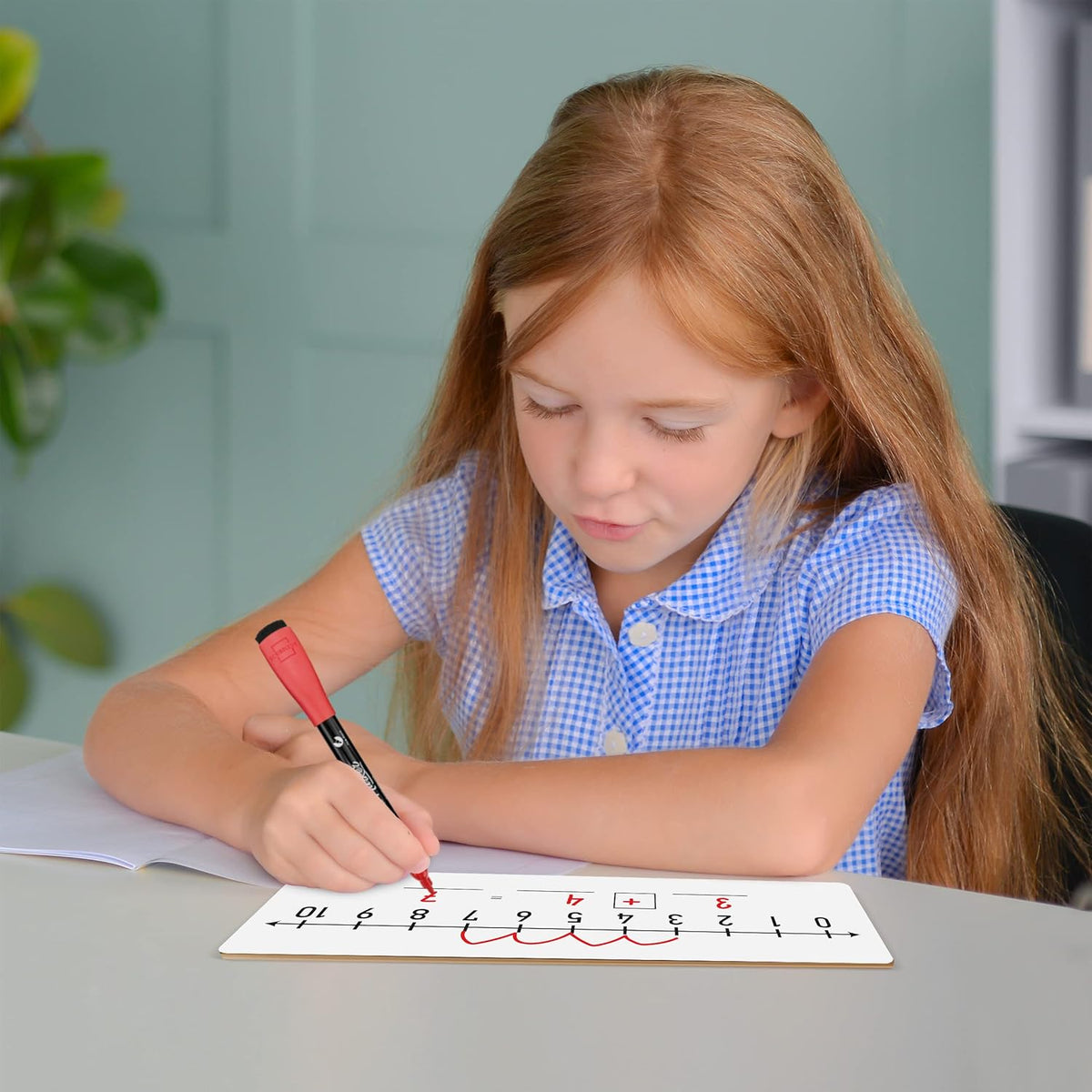 SCRIBBLEDO Dry Erase Number Line Board 12x4 Double Sided 10 Set - 1 Board - image 4