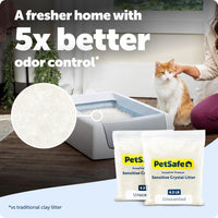 PetSafe ScoopFree Premium Crystal Litter, Fresh Scent - Unscented / Litter 2-Pack - image 2