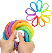 Mr. Pen, Monkey Noodle Fidget Toy, Colorful - Rainbow Rocket / 9 Pack