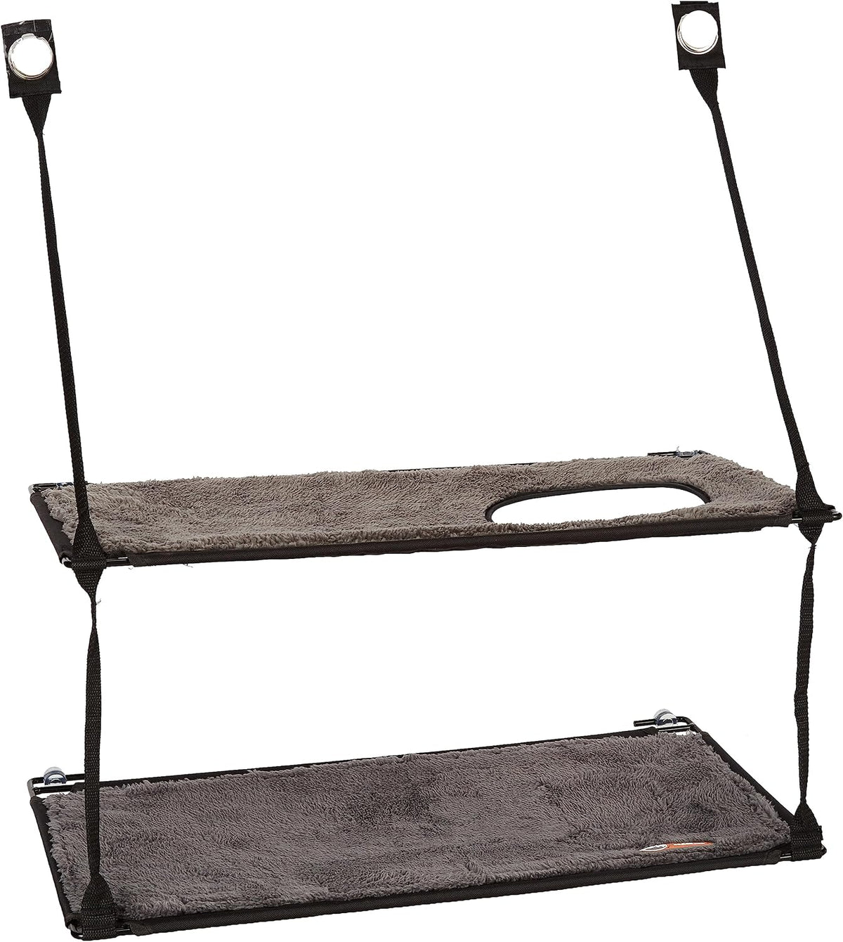 K&H Cat Window Perch, EZ Mount Double Stack Kitty Sill For Large Cats, Gray – Essentials for Cats - 23 X 12 Inches / Double Stack - image 4