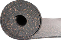 Playsafer Genaflex Rubber Gym Floor Mat, Heavy Duty Commercial Protective Gym Flooring Roll - 8mm Thick (10% Red, 4' X 15')