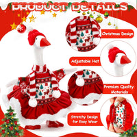 7 Inch Mini Desk Goose Outfits - Christmas Color(sweater) - image 4