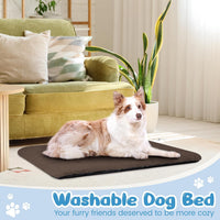 Dog Crate Pad, Washable Cozy Dog Bed Mat for Medium Dogs 36"x23" - 42.0"L x 28.0"W x 1.5"Th / Brown - image 3