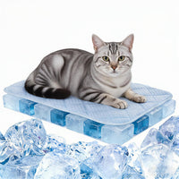 Cooling Mat for Dogs, 35"x23" Thick & Double-Sided Dog Cooling Mat, Self-Cooling Dog Bed - M - 27.5 x 19.6 Inch