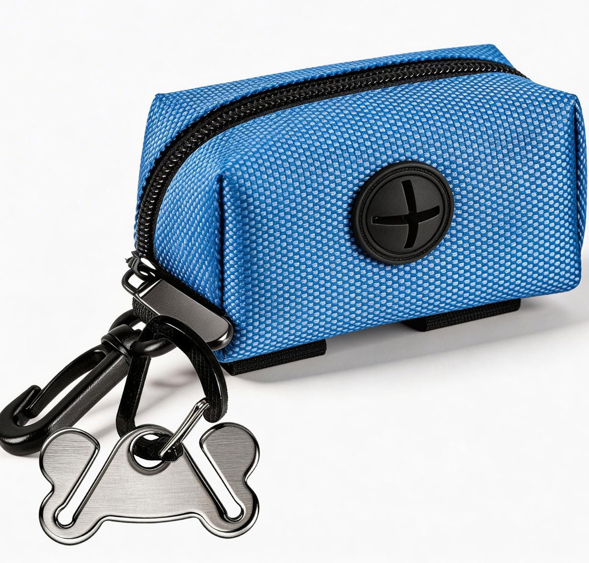 Dog Poop Bag Dispenser Holder Soft Waste Bags Roll Holders Leash Clip - 1 Count (Pack of 1) / 1PC Blue