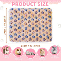 YedsIntu 2 pack washable guinea pig bed mats, 13.7 x 10.6 inch coral fleece - view 2