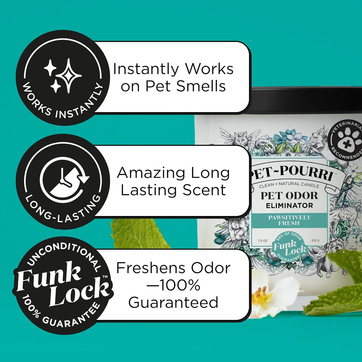 Pet-Pourri Pawsitively Fresh Pet Odor Deodorizer Candle - Pawsitively Fresh - image 4