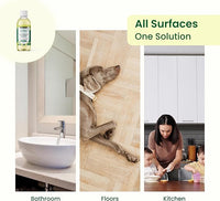Good Natured Brand All-Purpose Cleaner Concentrate | Multi-Surface Cleaner | Natural Lemon Essential Oil | Multipurpose Cleaner Concentrate All Surfaces | Lemon Love | 8oz makes 128oz