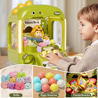 Vanvimen kids claw machine with dinosaur theme, joysticks and mini prizes inside - view 12