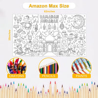 OHOME Halloween Giant Coloring Poster/Tablecloth-Halloween Crafts - Ramadan - image 2