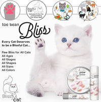 The Blissful Cat Paw Butter, Moisturizer for Dry Paw Pads, Softens and Protects a Rough Paw, Versatile, Lick-Safe Cat Paw Balm, 1 oz.