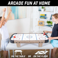 GoSports 40 Inch Table Top Air Hockey Game for Kids - 40 Inch / Oak - image 2