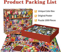 1000 Piece Jigsaw Puzzle, French Riviera Flower Market - Candy Store - image 2