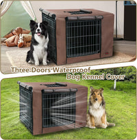Dog Crate Cover Heavy Duty Oxford Fabric for 36-Inch Wire Crates – Essentials for Dogs - Brown / 24.0"L x 18.0"W x 20.0"H - image 4