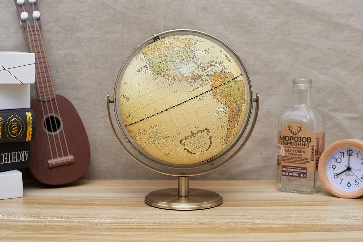 Annova Mini Antique Globe 4-inch / 10 cm - Brown Bronzed - image 2