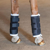 Schneiders Dura-Tech Tekno-Dri Quick Wrap No Bow Leg Wraps for Horses | Exceptional Support & Moisture-Wicking Protection | Color Navy | Size 14"