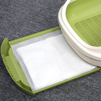 IMMCUTE Cat Pads 16.9" X 11.4", 50 Ct | Pee Pads for Cats | Thickened 6-Layer Super Absorbent Pads, Pee Pads for Tidy Cats Breeze Litter System | Cat Pee Pad for Litter Box