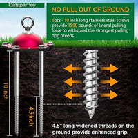 Dog Tie Out Cable and Stake for Yard,(up to 200lbs) 360°Swivel Dog Run Anchors- No Tangle,with 30FT Heavy Duty Tie Out Cable for Dogs,Runner for Yard,Ideal for Outdoor Camping