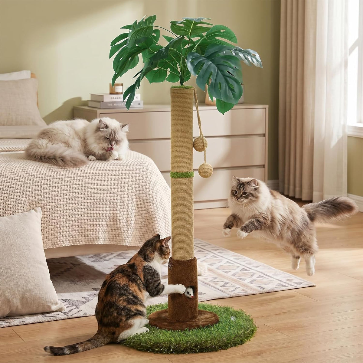35" inch Cat Scratching Post - 35.34-Brown / 35.4in - image 4