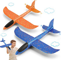VCOSTORE 2 Pack Foam Airplanes for Kids - 2 Airplanes(large)