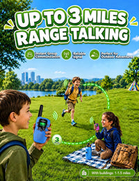Walkie Talkies for Kids 4 Pack Rechargeable Outdoor Toys Gifts Boys - Blue Pink Yellow Green - image 2