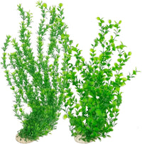 23" Tall Aquarium Plastic Plants - Green（style B）