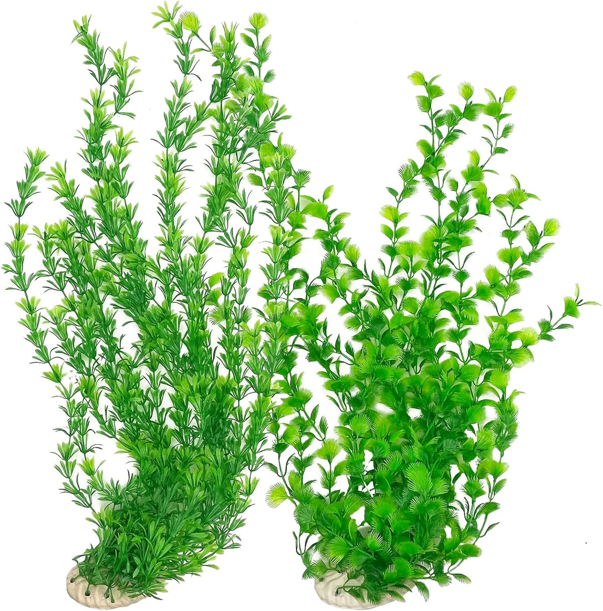 23" Tall Aquarium Plastic Plants - Green（style B）