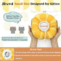 Kitten Cones After Surgery 0-6 Months, Donut Extra Small Kittern Cone Collar Soft to Stop Licking Neck, Elizabethan e Collar for Recovery