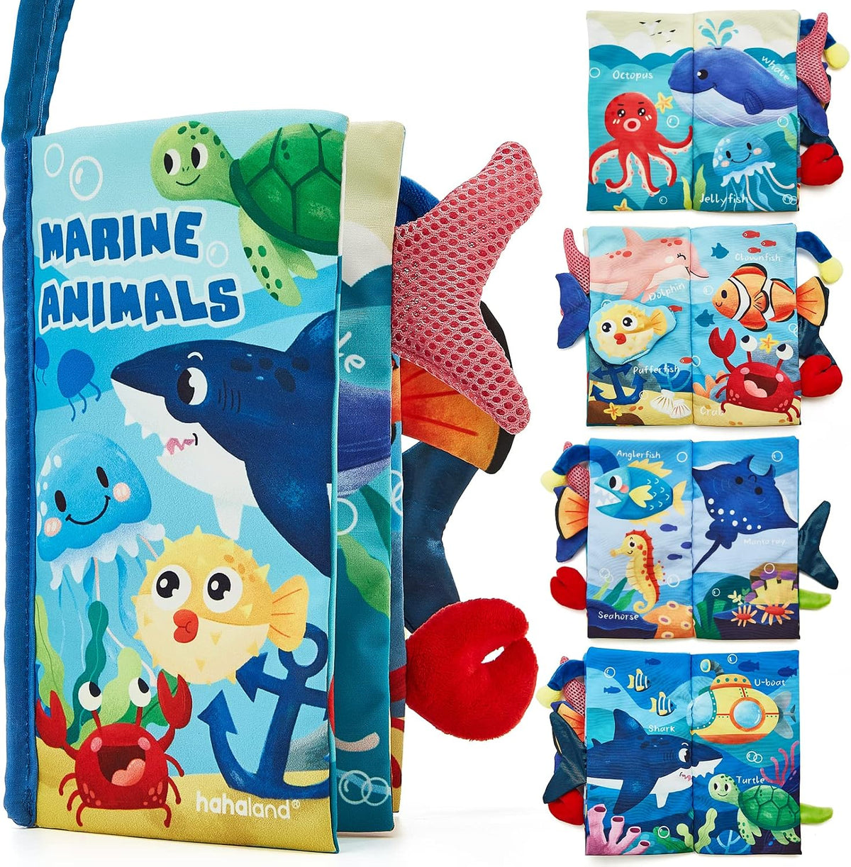 hahaland Baby Books 0-6 Months - Marine Animals
