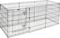Dog Playpen - Foldable Metal Exercise Puppy Play Pen with 8 24x30in Panels - Indoor/Outdoor Pen - 24" X 30" - image 4