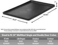 LifeStages by MidWest 36-Inch Replacement Pan - Fits 24-Inch Crate - MidWest/iCrate Footprint - image 2