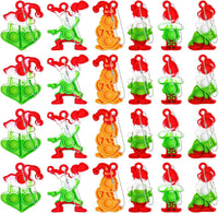 30Pcs Halloween Mini Pop Keychain Fidget Toy - C: Christmas 24