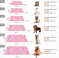 Mora Pets Cat Bed Ultra Soft Dog Crate Pad Star Print 14 x 17.5 inch - 42-Inch / Pink - image 4