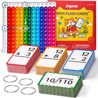 JoyCat Multiplication Flash Cards + Chart - Math Flash Cards