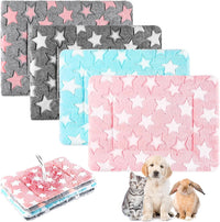 Haull 4 Pcs Waterproof Guinea Pig Bedding Mat, 13 x 10 - Cute Star / 13 x 18.5 Inch