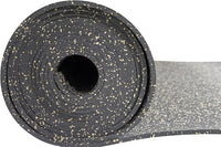 Playsafer Genaflex Rubber Gym Floor Mat - Heavy Duty Commercial Protective Gym Flooring Roll, 8mm Thick (4' X 20', 10% Tan)