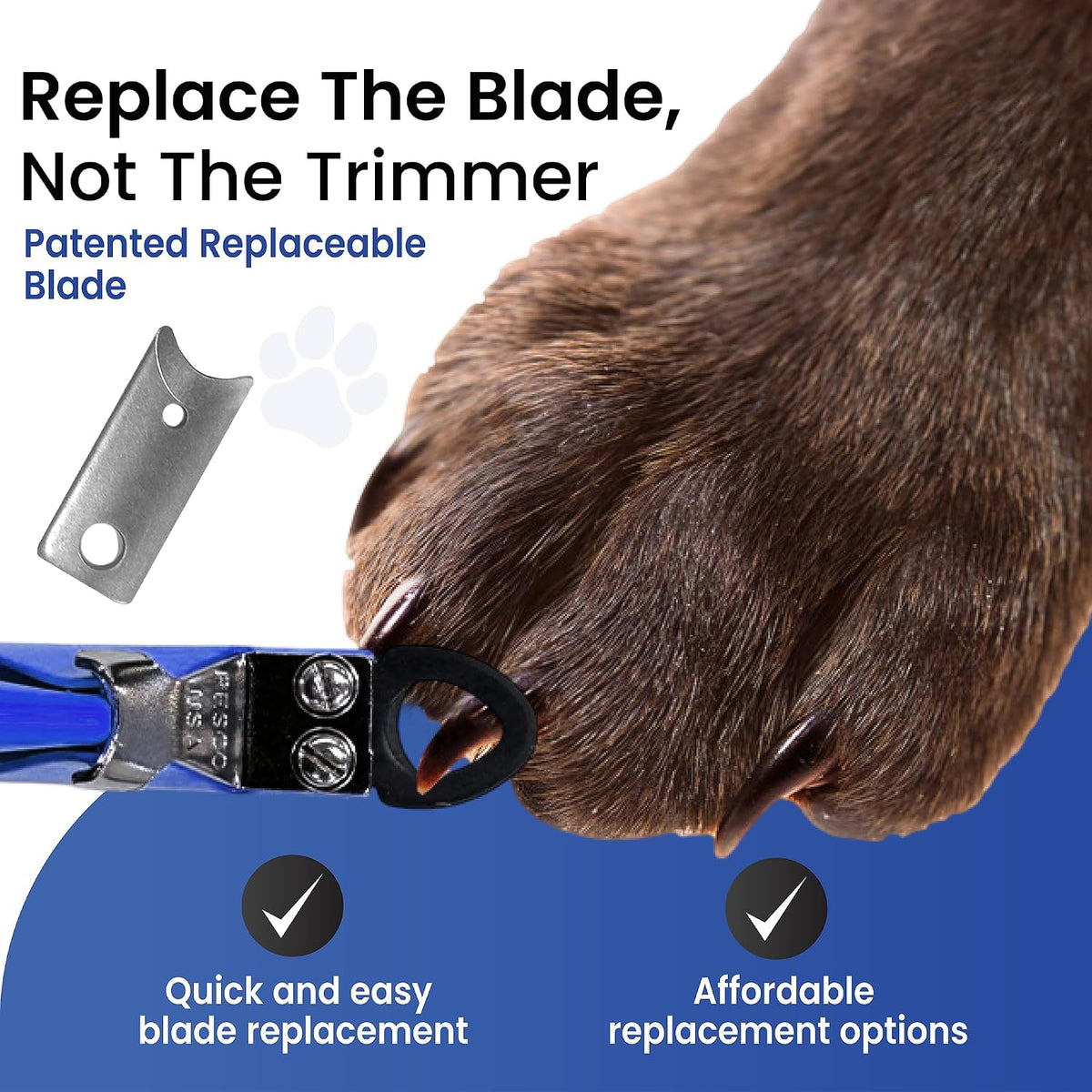Guillotine Style Dog Nail Clippers for Large Dogs and Cats - Regular / Nail Clipper - image 3