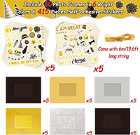 30 Packs Halloween Arts and Crafts for Kids Picture Frame Craft Kits - Happy New Year - image 2
